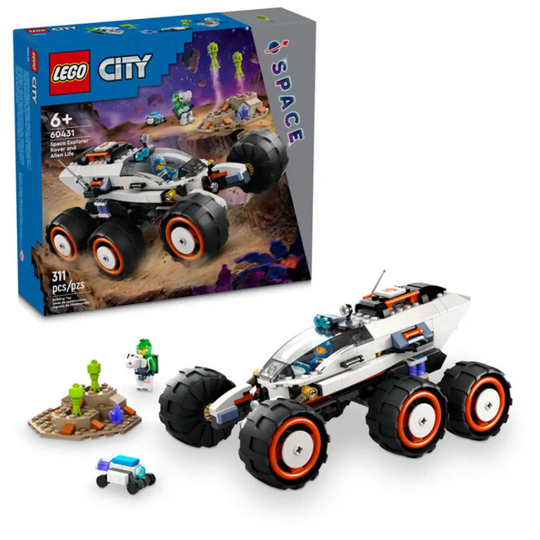 لگو ۳۱۱ تکه سری City مدل Space Explorer Rover and Alien Life کد 60431