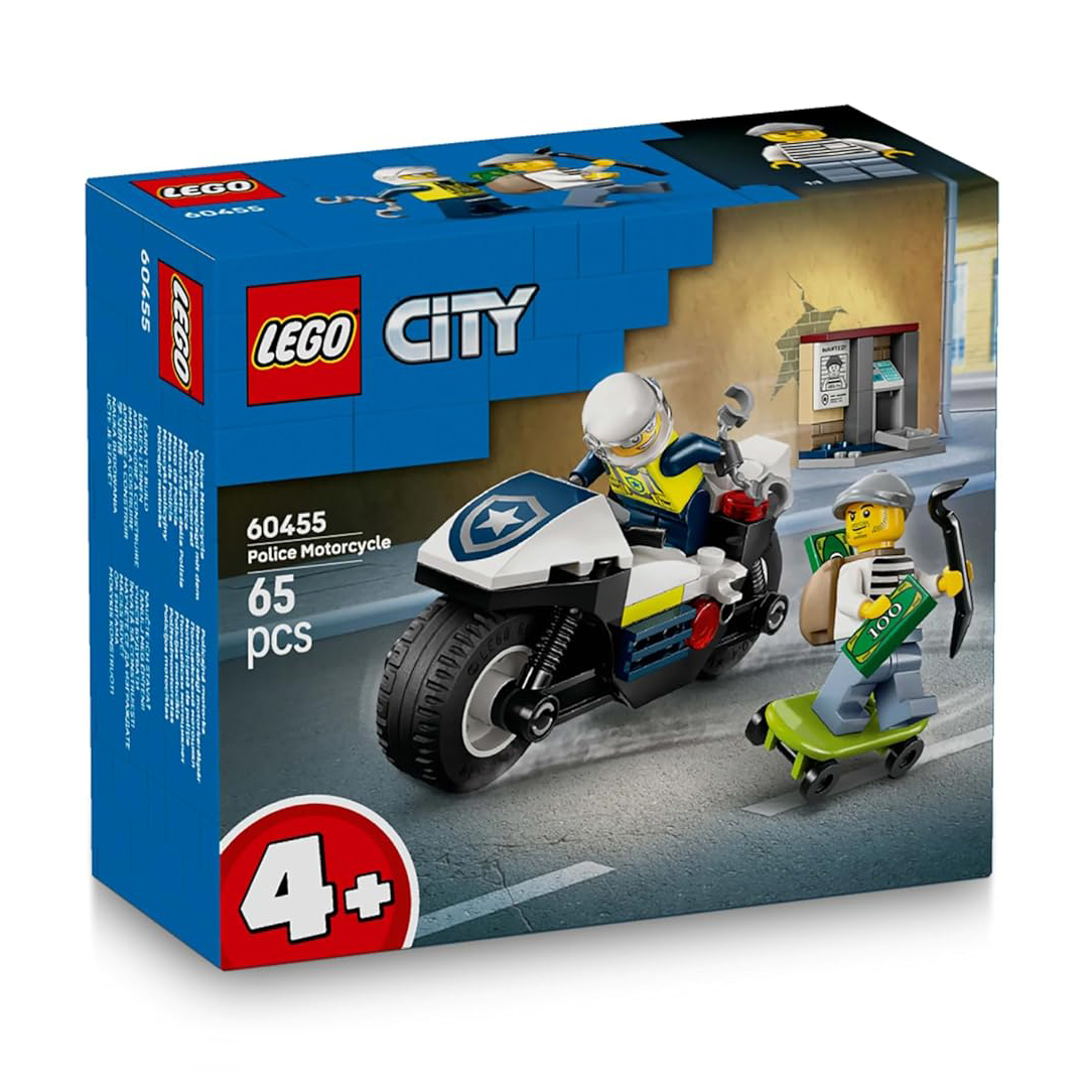 لگو ۶۵ تکه سری City مدل Police Motorcycle کد 60455