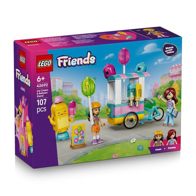 لگو 107 تکه سری Friends مدل Ice Cream & Balloon Stand کد 42692