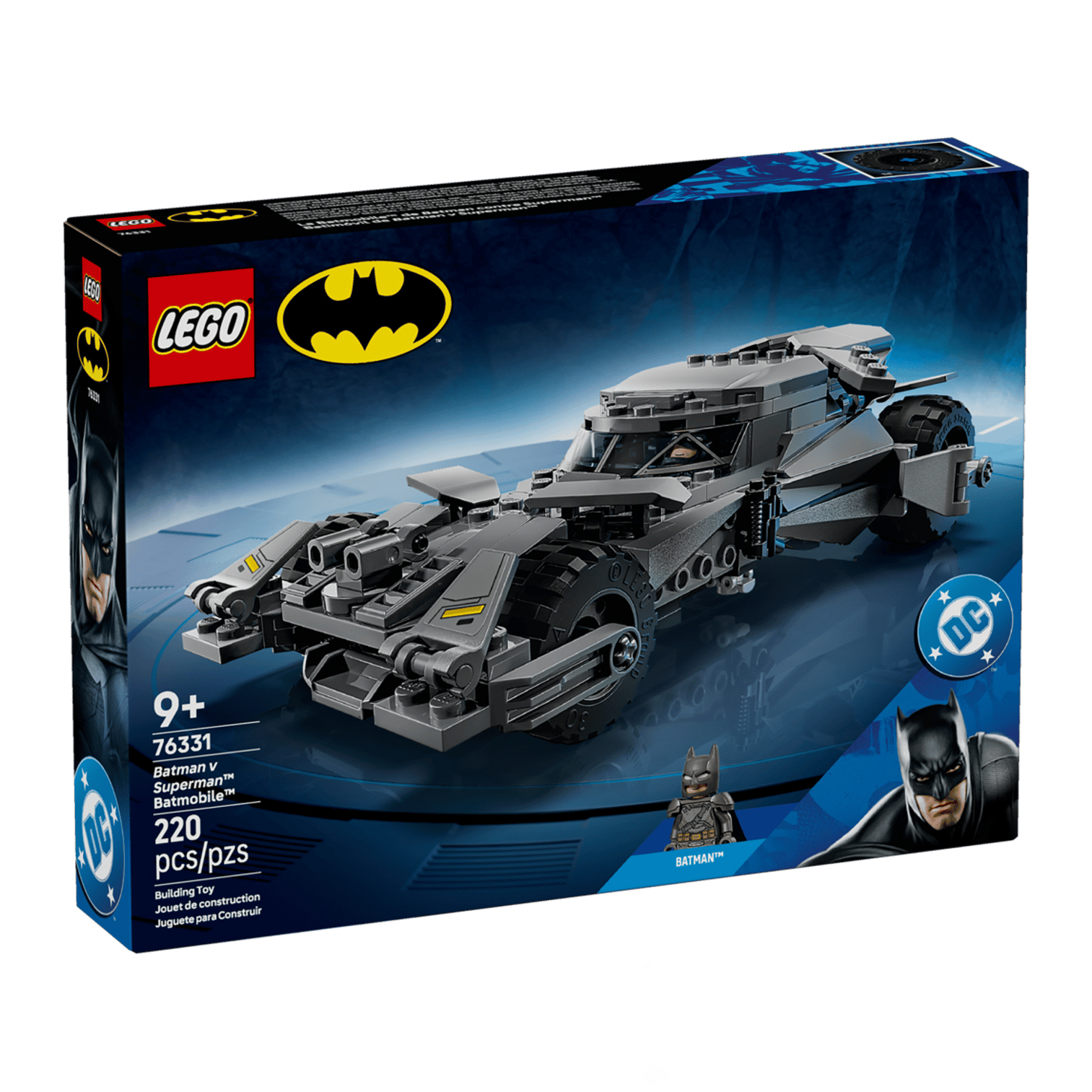 لگو ۲۲۰ تکه سری Batman مدل Batman v Superman Batmobile Car کد 76331