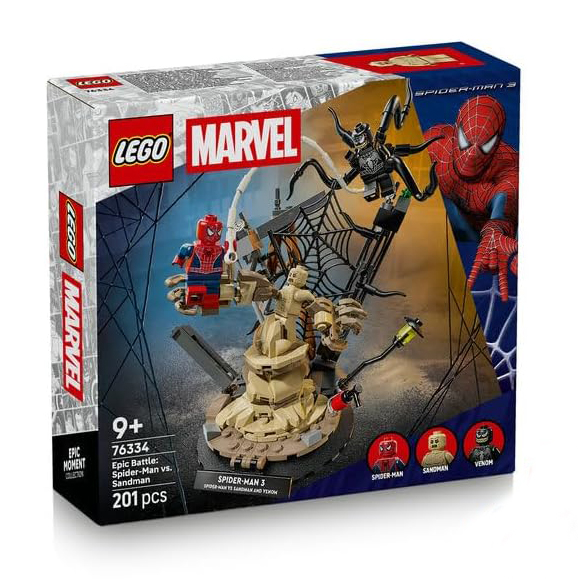 لگو 201 تکه سری Marvel مدل Epic Battle: Spider-Man vs. Sandman کد 76334