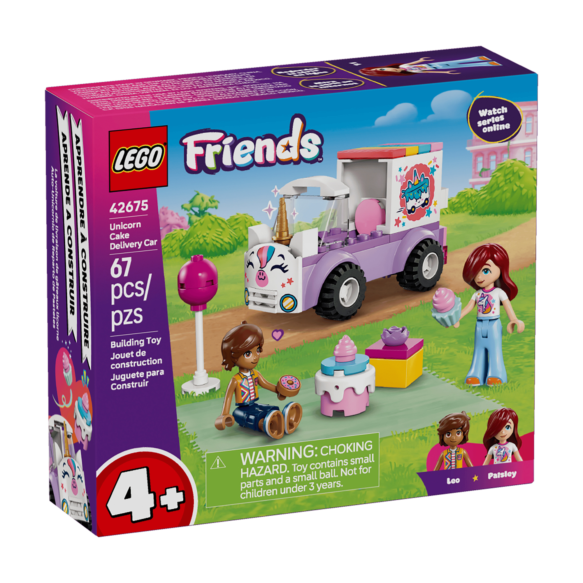 لگو 67 تکه سری Friends مدل Unicorn Cake Delivery Car کد 42675