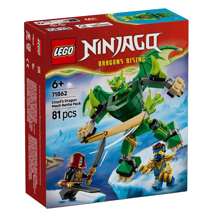 لگو 81 تکه سری Ninjago مدل Lloyd's Dragon Mech Battle Pack کد 71862