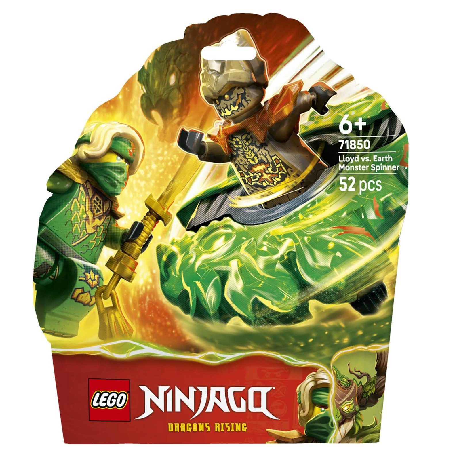لگو 52 تکه سری Ninjago مدل Lloyd vs. Earth Monster Spinner کد 71850