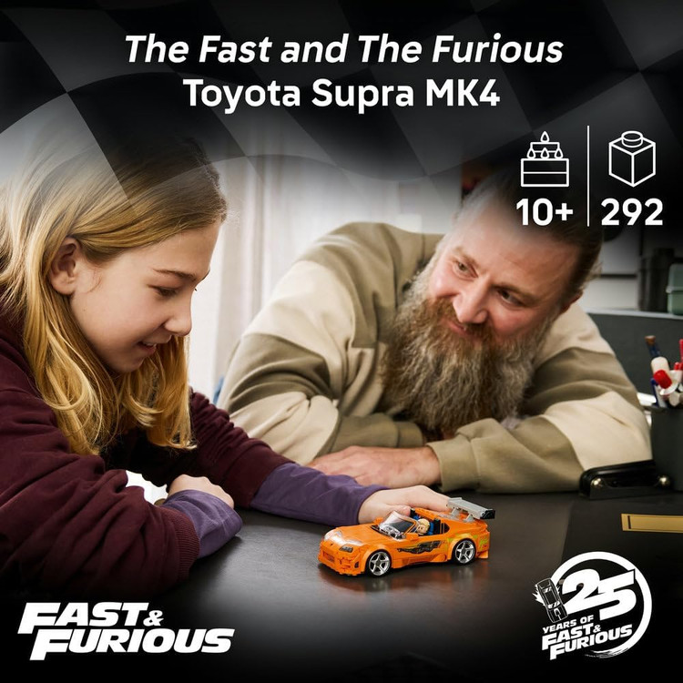 لگو 292 تکه سری Speed Champions مدل Fast and The Furious Toyota Supra MK4 کد 77260