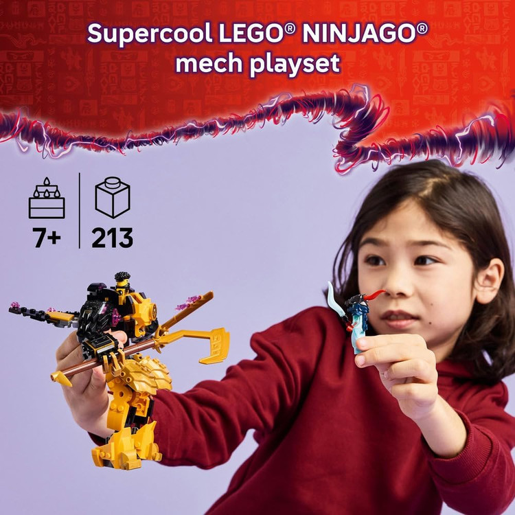 لگو 213 تکه سری Ninjago مدل Arin's Spinjitzu Battle Mech کد 71839