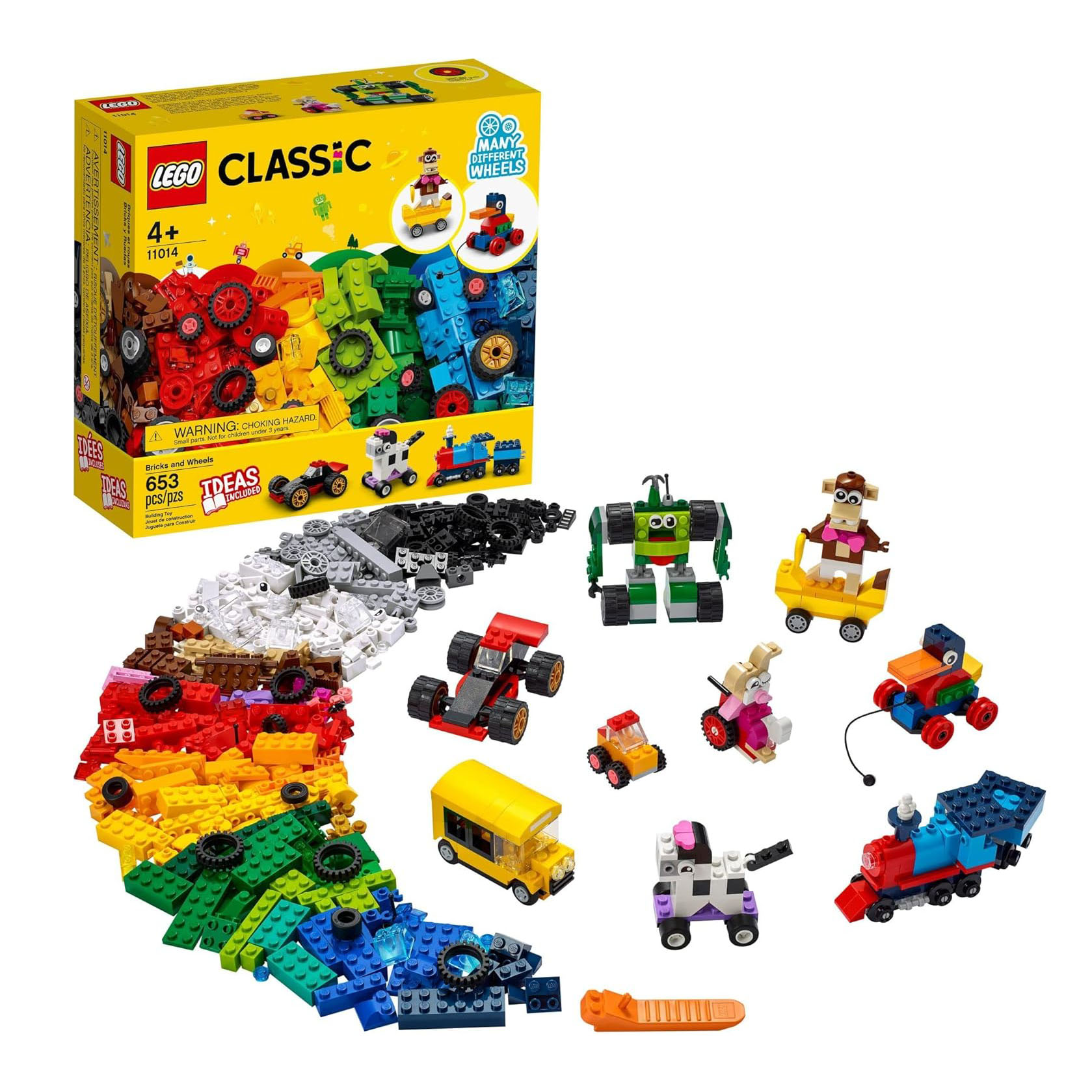 لگو 653 تکه سری Classic مدل Bricks and Wheels کد 11014