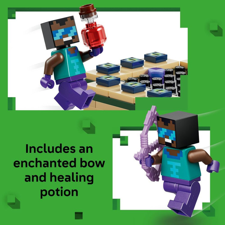 لگو ۱۹۲ تکه سری Minecraft مدل Nether & End Portal Journey کد 21584