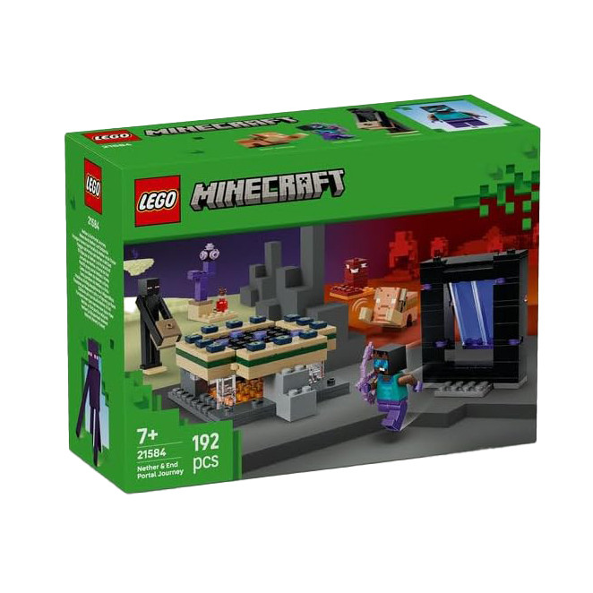 لگو ۱۹۲ تکه سری Minecraft مدل Nether & End Portal Journey کد 21584