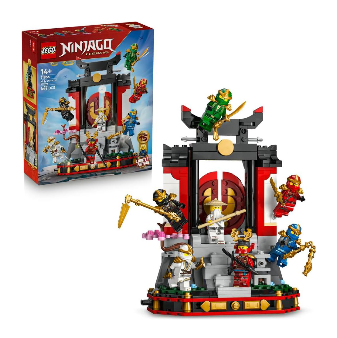 لگو 447 تکه سری Ninjago مدل Ninja Character Display 15th Anniversary کد 71866