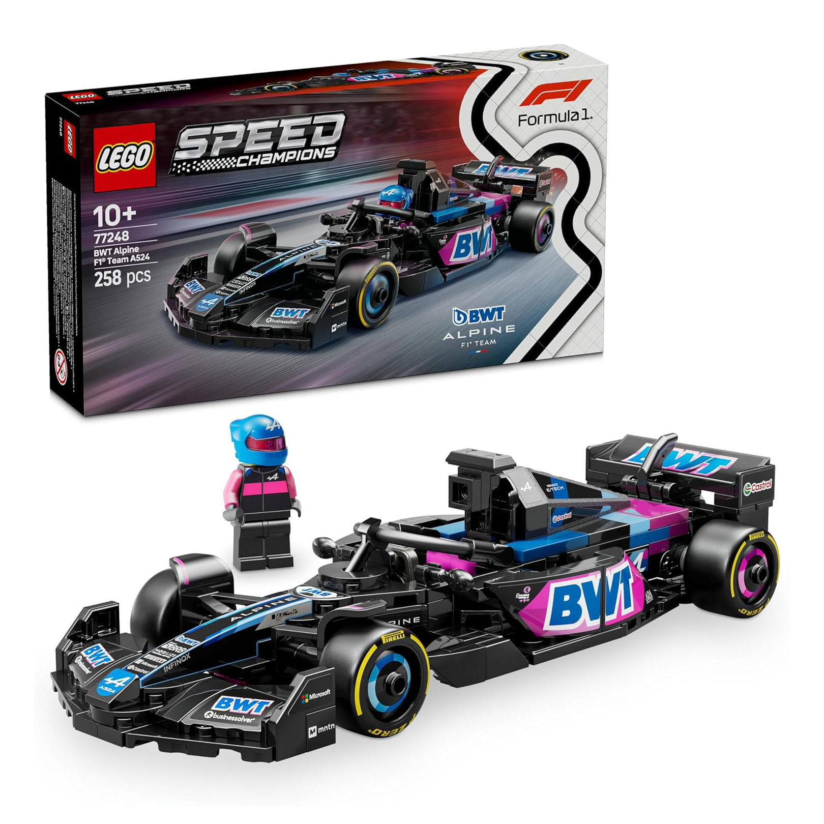 لگو 258 تکه سری Speed Champions مدل BWT Alpine F1 Team A524 کد 77248