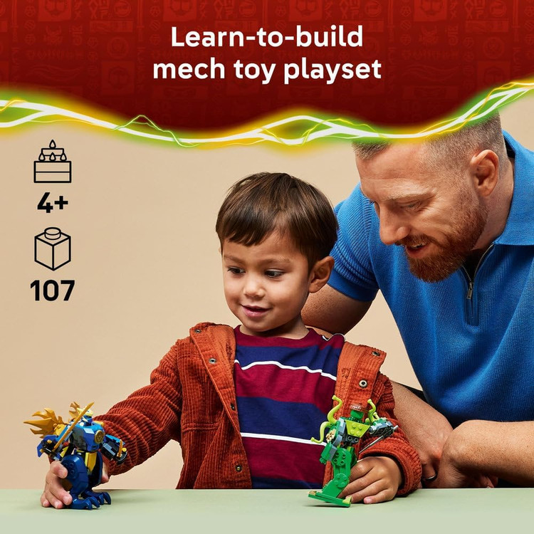 لگو 107 تکه سری Ninjago مدل Jay's Dragon Mech Fight کد 71853