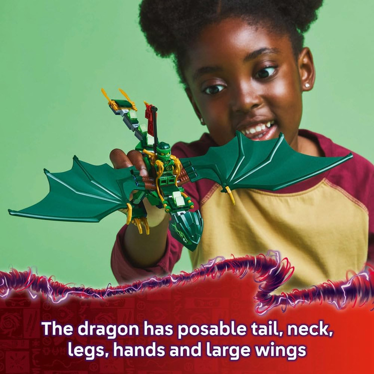 لگو 128 تکه سری Ninjago مدل Lloyd's Green Forest Dragon کد 71829