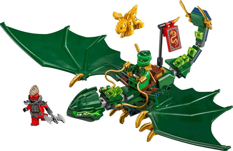 لگو 128 تکه سری Ninjago مدل Lloyd's Green Forest Dragon کد 71829