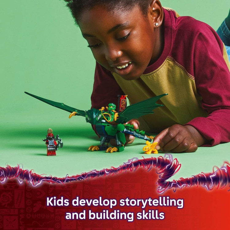 لگو 128 تکه سری Ninjago مدل Lloyd's Green Forest Dragon کد 71829