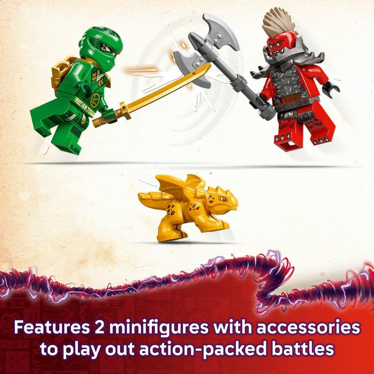 لگو 128 تکه سری Ninjago مدل Lloyd's Green Forest Dragon کد 71829