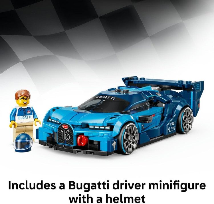 لگو 284 تکه سری Speed Champions مدل Bugatti Vision GT Hyper کد 77253