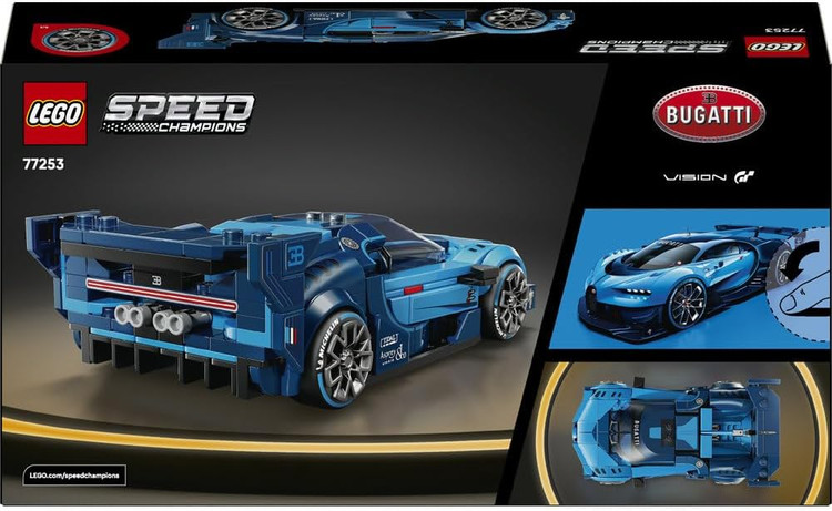لگو 284 تکه سری Speed Champions مدل Bugatti Vision GT Hyper کد 77253