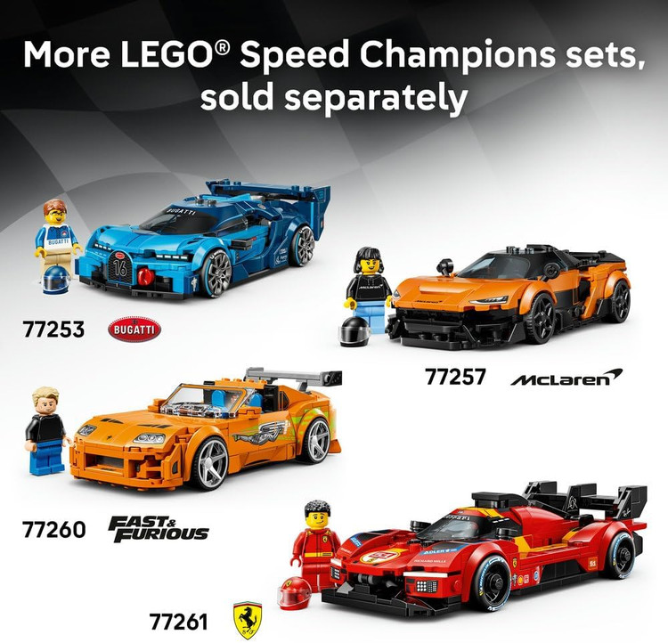 لگو 284 تکه سری Speed Champions مدل Bugatti Vision GT Hyper کد 77253