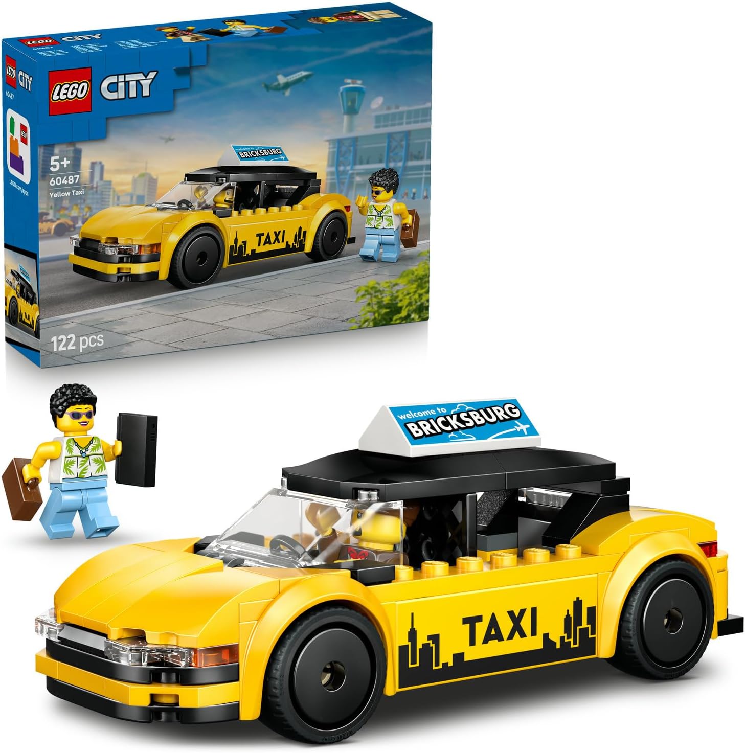 لگو 122 تکه سری City مدل Yellow Taxi کد 60487