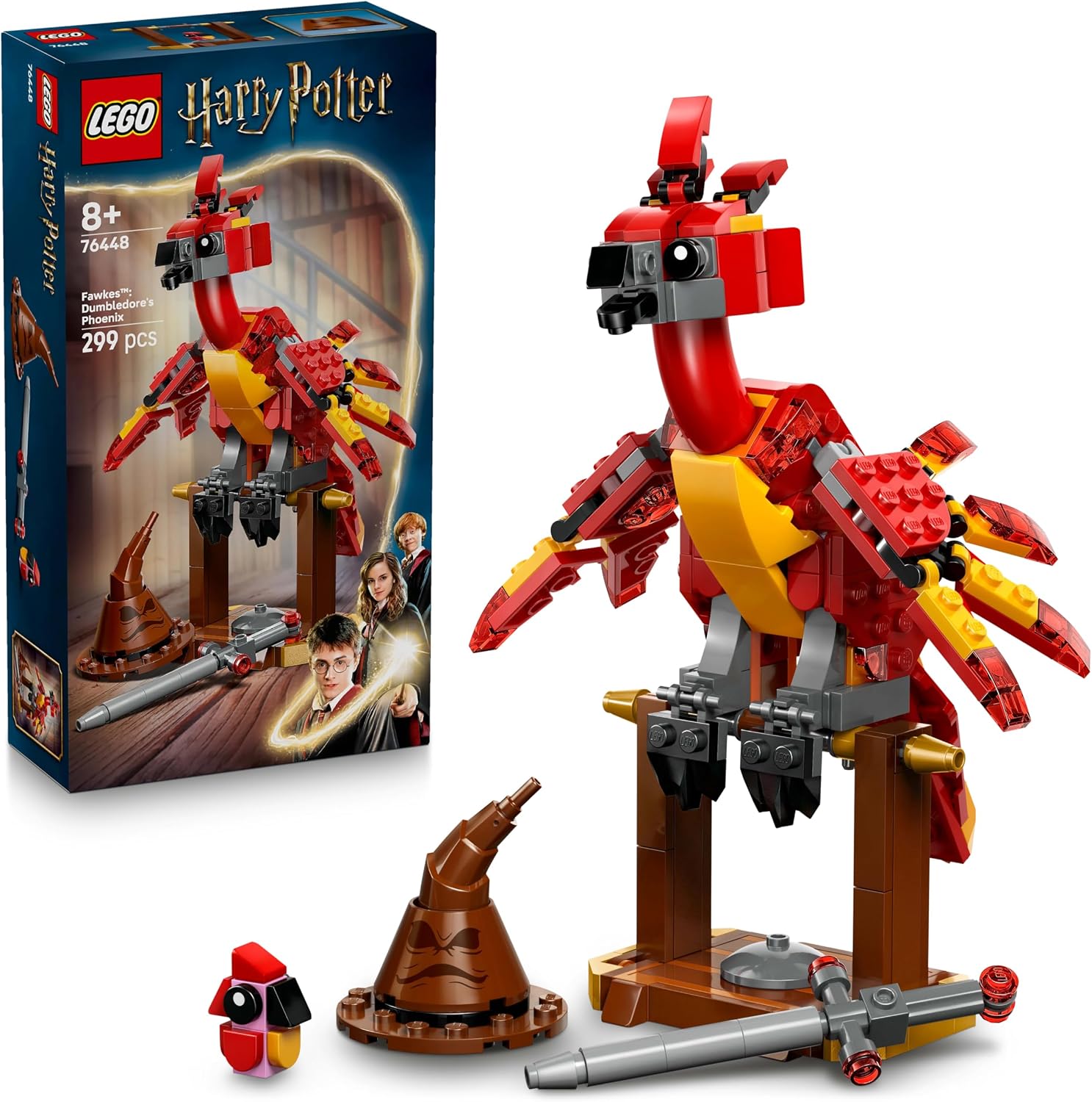 لگو 299 تکه سری Harry Potter مدل Fawkes: Dumbledore's Phoenix کد 76448
