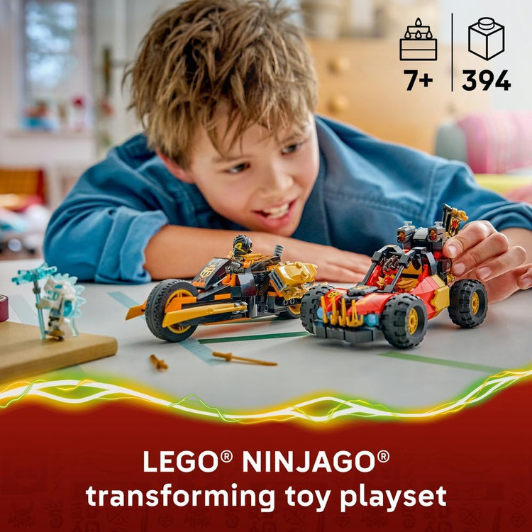 لگو 394 تکه سری Ninjago مدل Kai and Cole's Combiner Vehicles کد 71864