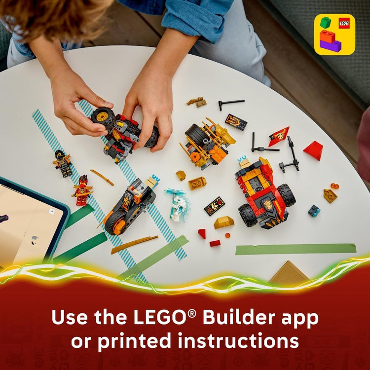لگو 394 تکه سری Ninjago مدل Kai and Cole's Combiner Vehicles کد 71864