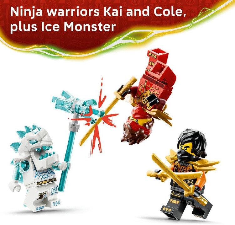 لگو 394 تکه سری Ninjago مدل Kai and Cole's Combiner Vehicles کد 71864