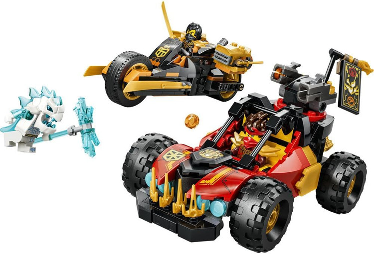 لگو 394 تکه سری Ninjago مدل Kai and Cole's Combiner Vehicles کد 71864