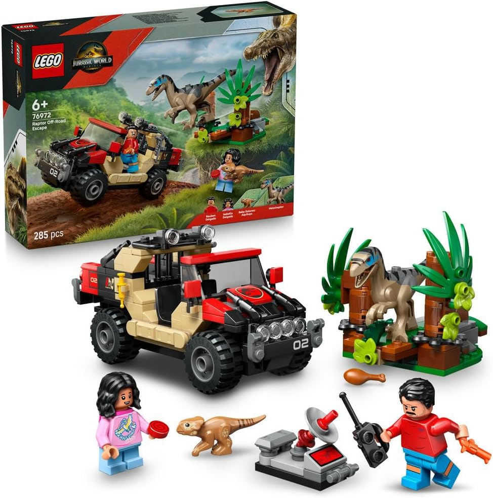 لگو 285 تکه سری Jurassic World مدل Raptor Off-Road Escape کد 76972