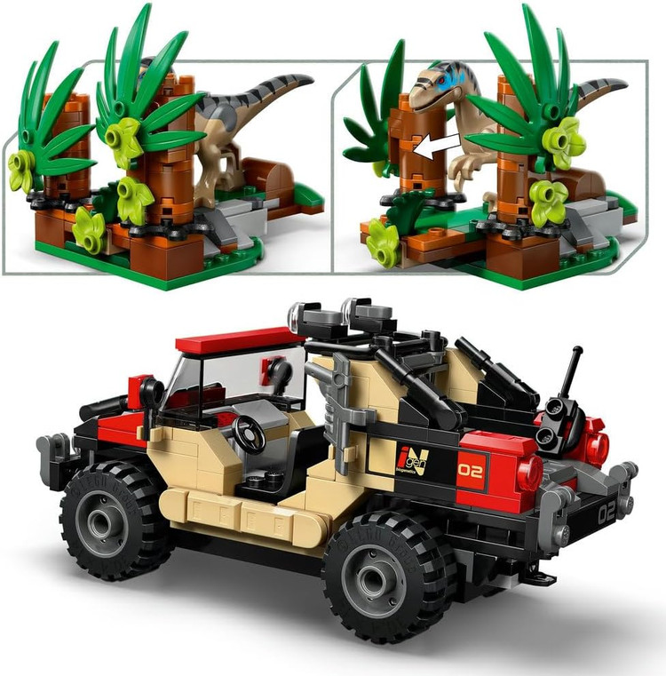 لگو 285 تکه سری Jurassic World مدل Raptor Off-Road Escape کد 76972