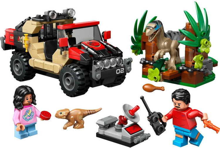 لگو 285 تکه سری Jurassic World مدل Raptor Off-Road Escape کد 76972
