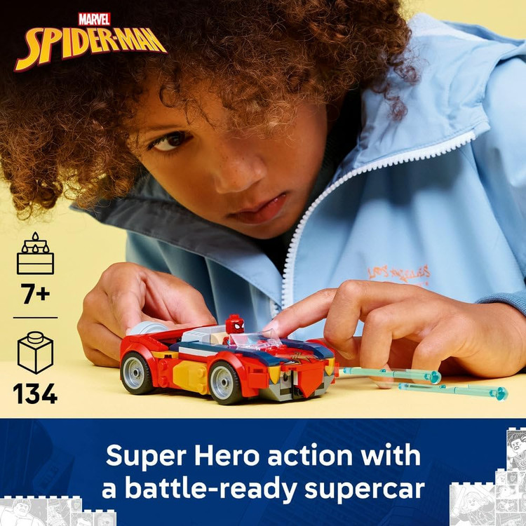 لگو 134 تکه سری Marvel مدل Spider-Man Car vs. Venomized Wolverine کد 76336