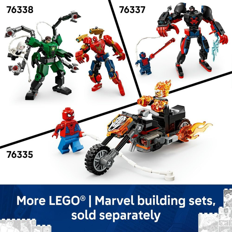 لگو 134 تکه سری Marvel مدل Spider-Man Car vs. Venomized Wolverine کد 76336