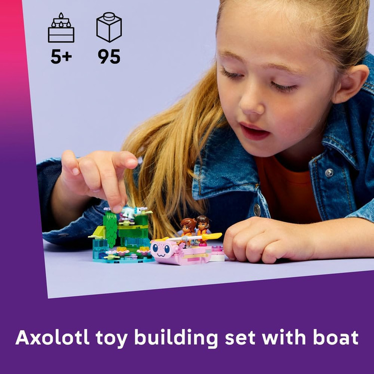 لگو 95 تکه سری Friends مدل Axolotl Adventure Boat کد 42681