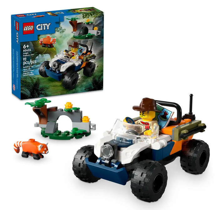 لگو 92 تکه سری City مدل Jungle Explorer ATV کد 60424