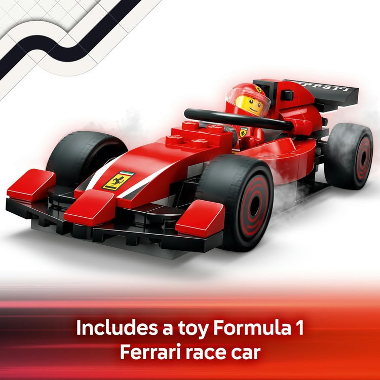 لگو ۳22 تکه سری City مدل F1 Pit Stop & Pit Crew with Ferrari Car کد 604۴۳