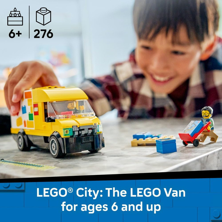لگو 276 تکه سری City مدل The LEGO Van کد 60500