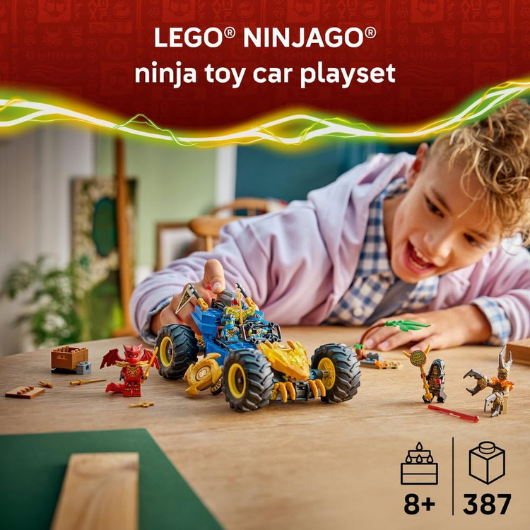 لگو 387 تکه سری Ninjago مدل Jay's Transforming Car کد 71856