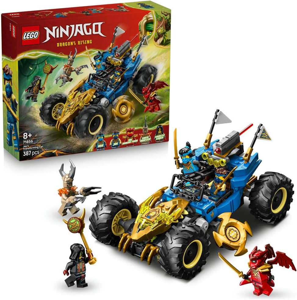 لگو 387 تکه سری Ninjago مدل Jay's Transforming Car کد 71856